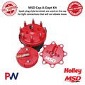 Cap-A-Dapt Kit For Chevy V8 Spark Plug Style Terminals Are Used On The Cap For Tight Connections That Will Not Vibrate Loose MSD Ignition