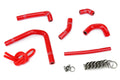 HPS Performance Red Reinforced Silicone Radiator Hose Kit Coolant for Honda 02-07 CR250R 2 Stroke