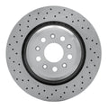 R1 Concepts Brake Rotor - Drilled Fits Maserati Ghibli