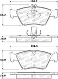 Stoptech Street Brake Pad Front MBZ CM