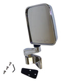 Right Manual Folding Mirror for 87-06 Jeep YJ, TJ Wrangler, 87/02 Style, Chrome Crown Automotive