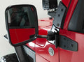 Kentrol 97-18 Jeep Wrangler TJ/JK E-Z Detach Mirrors Pair - Powdercoat Black