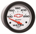 AutoMeter Gauge Water Temp 2-5/8in. 100-250 Deg. F Electric Chevy Red Bowtie White