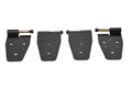 Kentrol 87-95 Jeep Wrangler YJ Door Hinge Set 4 Pieces - Powdercoat Black
