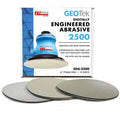 6IN FOAM SANDING DISC W/ DIGITALLY PHOTOGRAPHED ABRASIVE 2500 GRIT