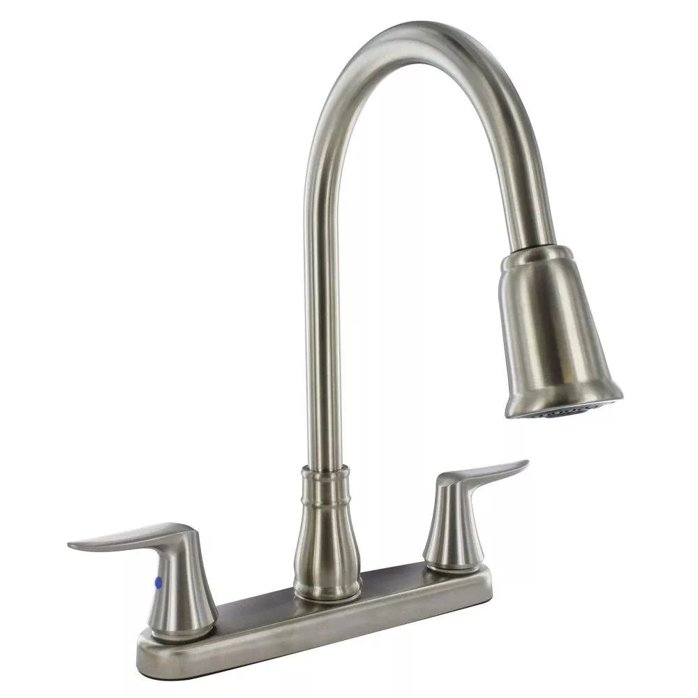 FAUCET KITCHEN 8 PULL DOWN BRUSHED NICKEL