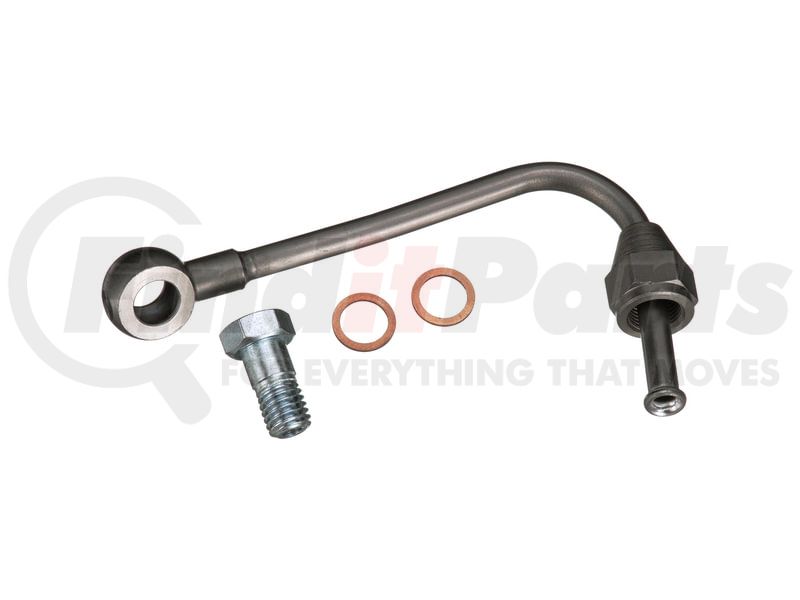 Gates 05-10 Subaru Impreza 4Cyl 2.5L Steel x 6-1/8in Turbocharger Oil Feed Line w/Banjo Bolt/Washers