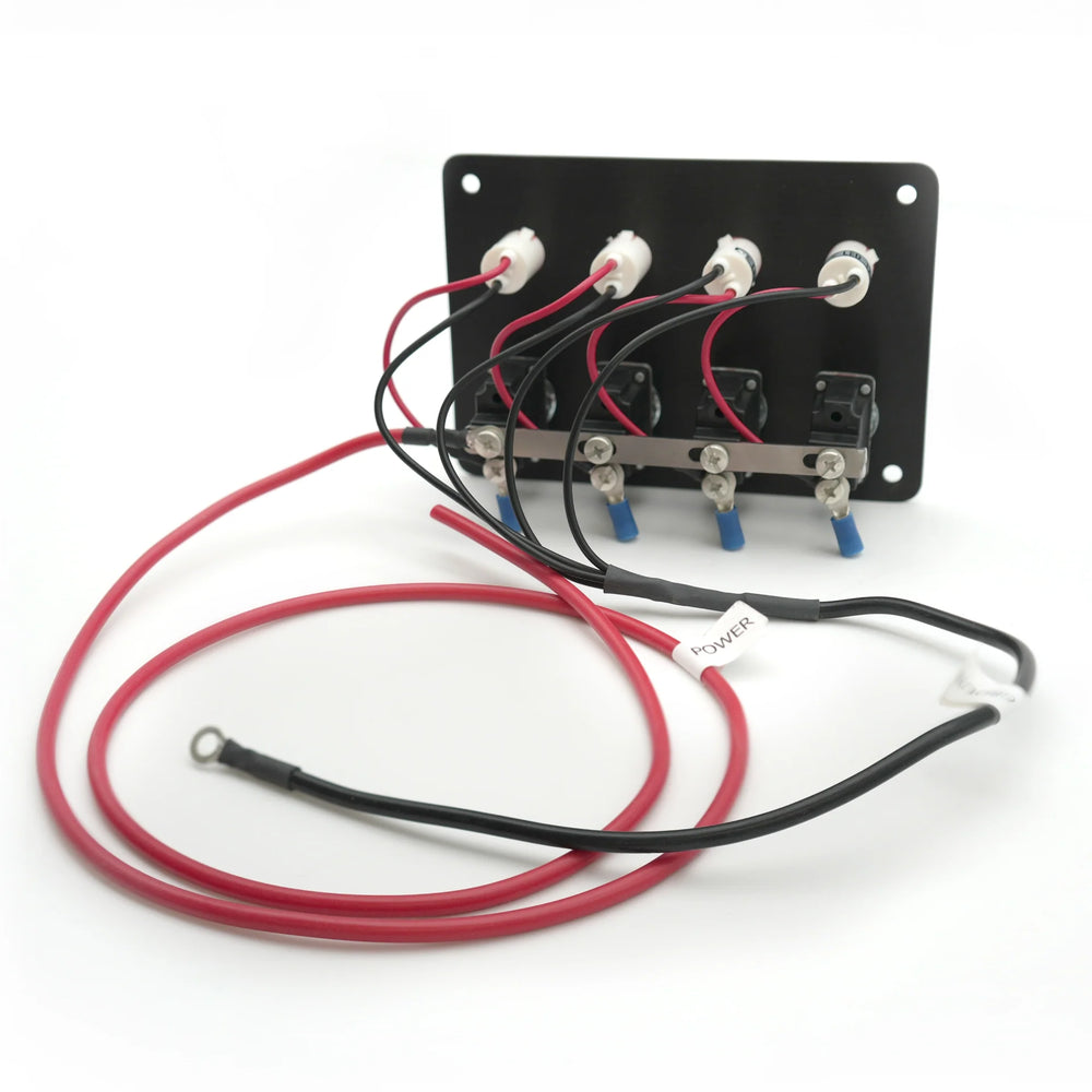Accessory Panel Black Switch w/Pilot Light