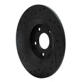 R1 13-18 Mazda Cx-5 Rear Right Drilled & Slotted Black Brake Rotor