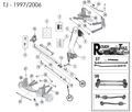 Left Steering Knuckle for 1990-2006 Jeep TJ, YJ, ZJ, ZG, XJ, MJ Models Crown Automotive