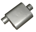 10 Series Delta Force Race Muffler 10 Series Race Muffler 3.00 Offset In 3.00 Center Out Aggressive Sound Flowmaster