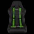 Braum 4 Point 2 Racing Harness - Green - BRH-GNP4