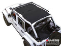 Rugged Ridge Eclipse Sun Shade Black Full 18-20 Jeep Wrangler JL 4-Dr