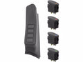 Switch Pod Kit, A-Pillar, Black, LHD; 07-10 Jeep Wrangler JK
