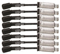 Moroso GM LS Ignition Wire Set - Ultra 40 - Unsleeved - Coil-On - 8in Wire - Black