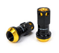 NRG 700 Series M12 X 1.25 Steel Lug Nut w/Dust Cap Cover Set 21 Pc w/Locks & Socket - Chrome Gold