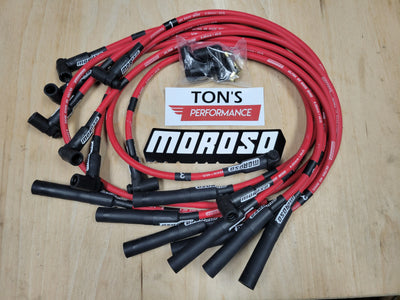Moroso Chevrolet Small Block Ignition Wire Set - Ultra 40 - Unsleeved - HEI - 135 Degree - Black