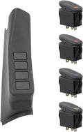 Rugged Ridge A-Pillar 4 Switch Pod Black RHD 11-18 Jeep Wrangler JK