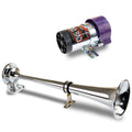 Kleinn Chrome Direct Drive Single Horn/ 13.5In - Chrome-Plated Spun Copper