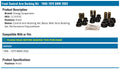 Energy Suspension 64-75 BMW 2002 Black Front Control Arm Bushing Set