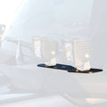 A Pillar LED Bracket Black Mild Steel Bolt-on no drilling required to mount (4) 3 Inch ZROADZ or similar style LED Pod Lights