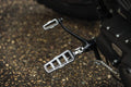 Kuryakyn Dillinger Pegs With Male Mount Adapter Silver