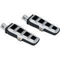Kuryakyn Dillinger Pegs With Male Mount Adapter Silver