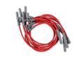 Super Conductor Spark Plug Wire Set Chevy 366-454 W/Hei Cap For Use With Chevy 366-454 With Hei Cap, Red Jacket MSD Ignition