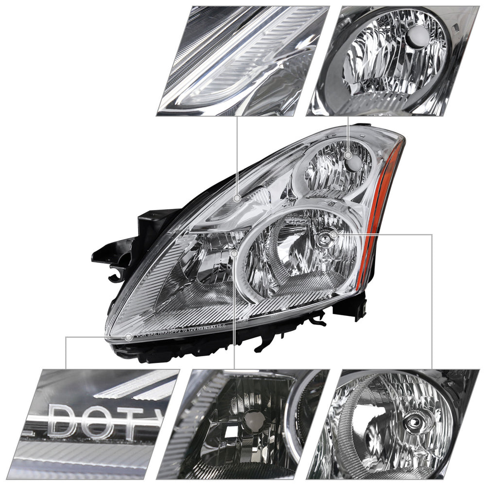 RIGHT HEADLIGHT- CHROME