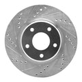 DFC 02-06 Infiniti I35 Front Left Drilled & Slotted Silver Brake Rotor