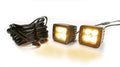 2IN SQUARE CUBE CREE LED LIGHTS(PAIRWHITE/AMBER)W/HARNESS 79903