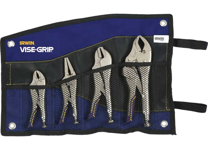 4PC FAST RELEASE LOCKING PLIER SET W/BAG