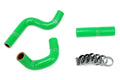 HPS Performance Green Reinforced Silicone Radiator Hose Kit for Kawasaki 98-12 KX80 KX85 KX100