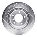 DFC 03-08 BMW Z4 Rear Right Drilled & Slotted Silver Brake Rotor