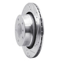 DFC 03-08 BMW Z4 Rear Right Drilled & Slotted Silver Brake Rotor