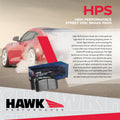 Hawk 07-09 Dodge Caliber R/T / 08-09 Caliber SXT / 08-09 Mitsubishi Lancer DE/ES/GTS HPS Street Rear