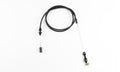 THROTTLE CABLE VORTEC 48IN BLK SS HOUSING W/BLK ALUMINUM FITTINGS
