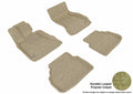 3D CLASSIC FLOOR MAT 2 ROW SET TAN