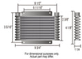 5 ROW PLATE & FIN COOLER (1/2IN FPT)