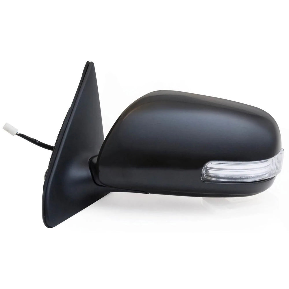 0812 SCION XD LH POWER FOLDAWAY OE MIRROR BLACK PTM COVER W/TURN SIGNAL