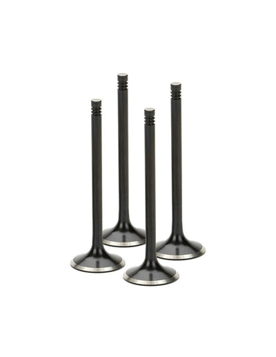 Supertech VW 1.8L/2.0L 8V Black Nitrided Exhaust Valve - +1mm Oversize - Set of 4