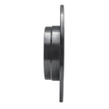 R1 08-15 Mercedes-Benz C300 Sedan Rear Right Drilled & Slotted Black Brake Rotor