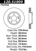 Centric Performance Brake Rotor