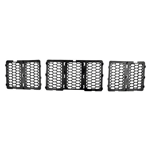 GRILLE ASSY HONEYCOMB STYLE; CODE MFE|MFK; CHROME/PTM JEEP GRAND CHEROKEE 1416