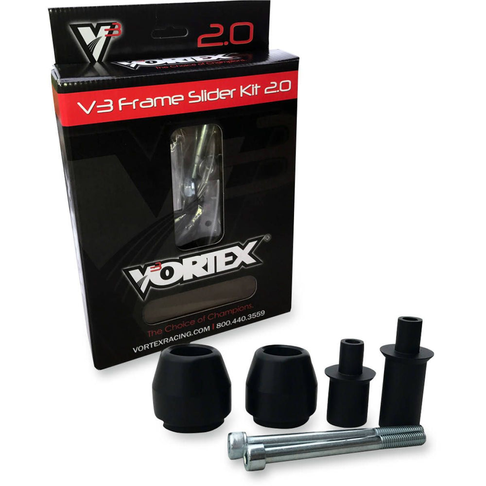 Vortex Racing 08-10 Kawasaki ZX 10 R V3 2.0 Frame Slider Kit- No Cut