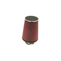 K&N Universal Chrome Round Tapered Air Filter 3in FlangeID / 6in Base OD / 4.5in Top OD / 8in Height