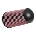 K&N Filter Universal Clamp-On Filter-Tapered Conical 5in Flange ID x 6.5in Base OD x 5.094in Top OD