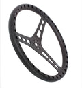 15in LW Steering Wheel Alum Dished Black