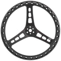 15in LW Steering Wheel Alum Dished Black