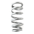 QA1 3-1/2in ID Tapered High Travel Pigtail Spring - 10in Length x 600lbs/in - Silver Powder Coated
